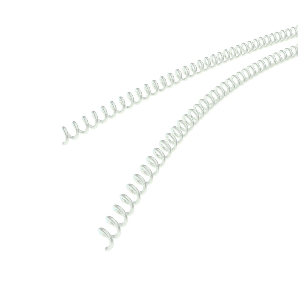 8mm Pearl 4:1 Pitch Spiral Binding Coil - 100pk