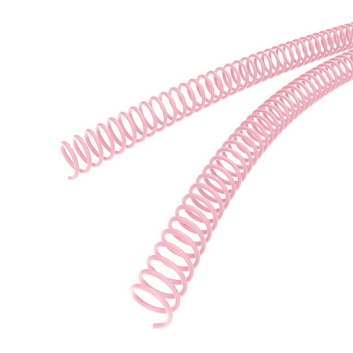 15mm Pink 4:1 Pitch Spiral Binding Coil - 100pk