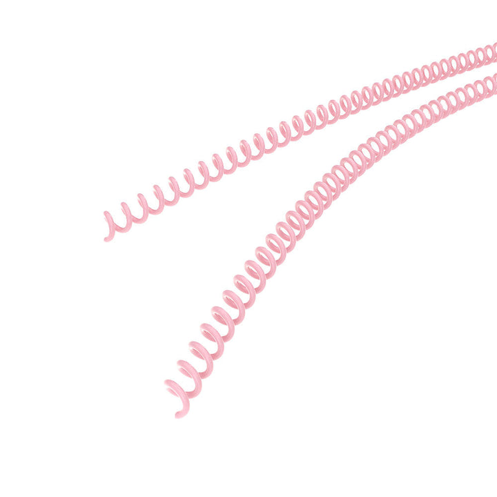 7mm Pink 4:1 Pitch Spiral Binding Coil - 100pk