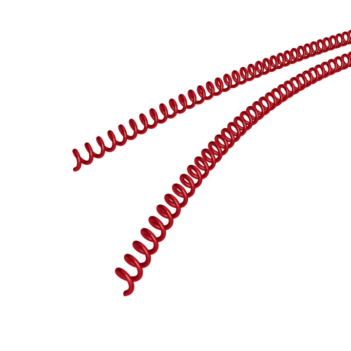 10mm Red 4:1 Pitch Spiral Binding Coil - 100pk