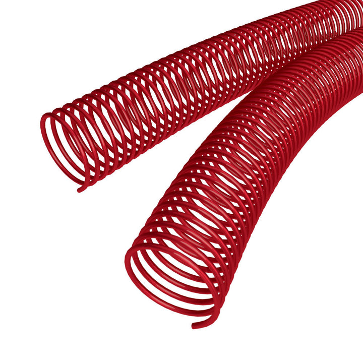 45mm Red 4:1 Pitch Spiral Binding Coil - 100pk