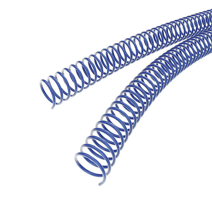 Reflex Blue 4:1 Pitch Plastic Spiral Binding Coil - 100pk