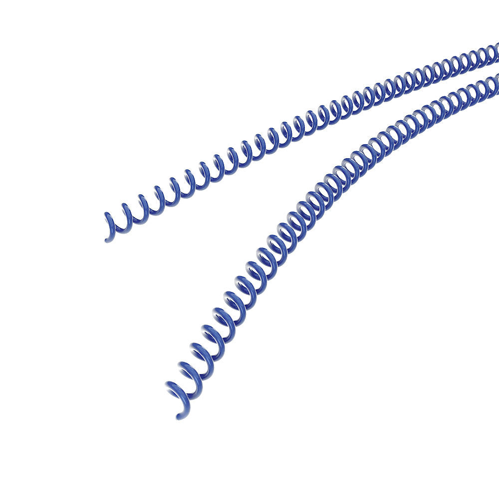 8mm Reflex Blue 4:1 Pitch Spiral Binding Coil - 100pk