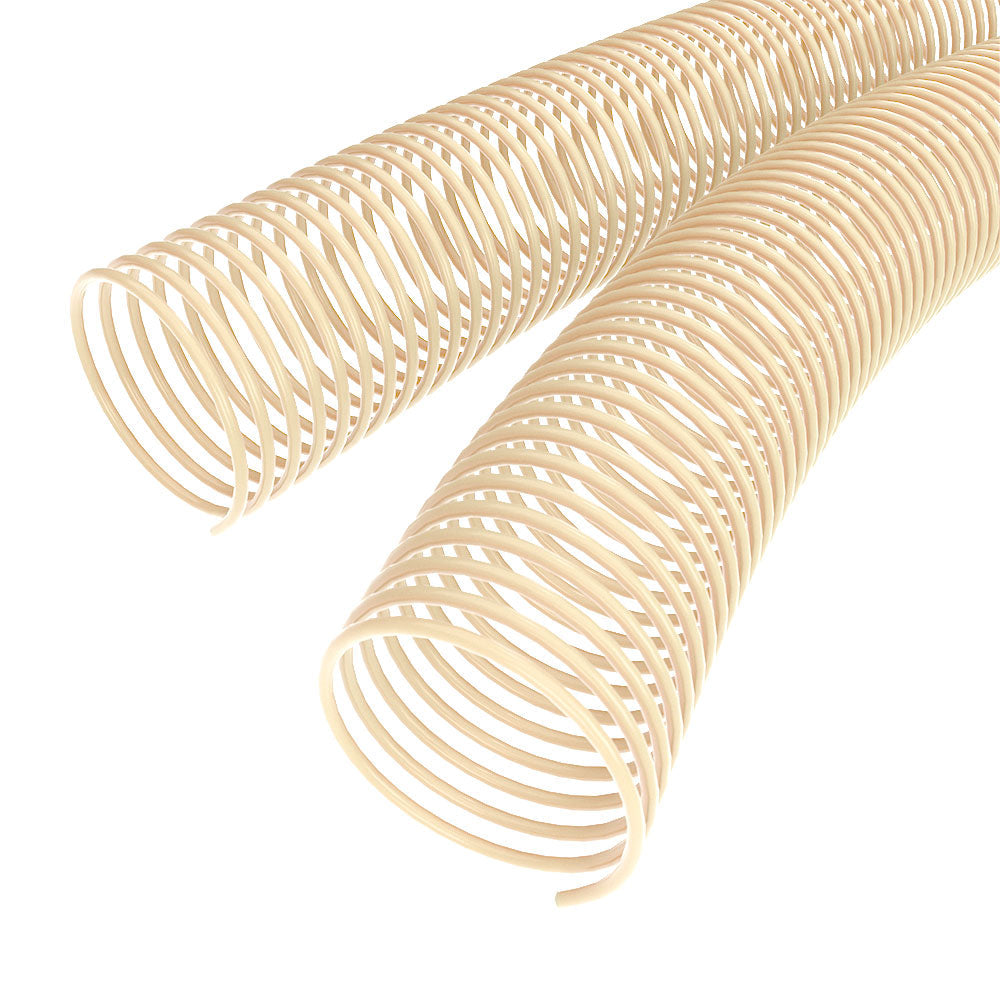 50mm Tan 4:1 Pitch Spiral Binding Coil - 100pk