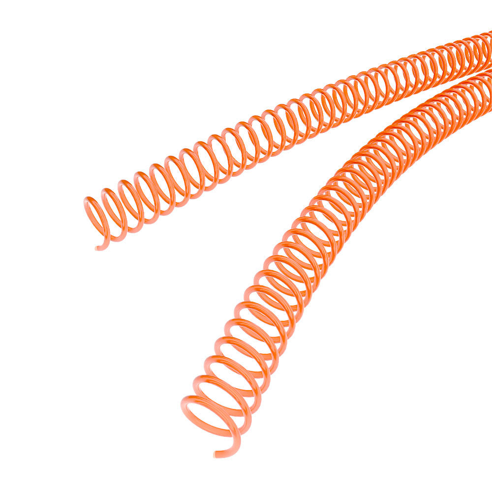 14mm Tangerine 4:1 Pitch Spiral Binding Coil - 100pk