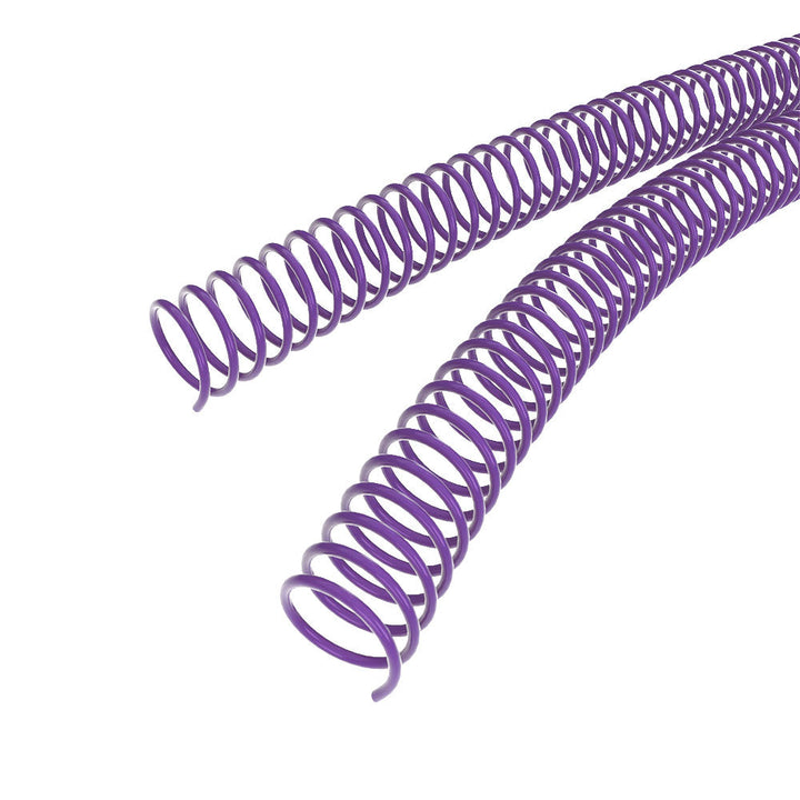 Wynn's Purple 4:1 Pitch Plastic Spiral Binding Coil - 100pk
