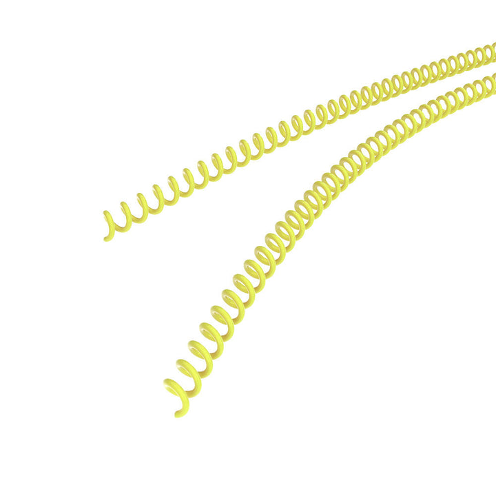 12mm Yellow 4:1 Pitch Spiral Binding Coil - 100pk