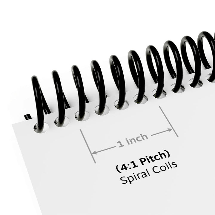 36" Green 14mm Spiral Binding Color Coil (4:1 Pitch) - 100pk