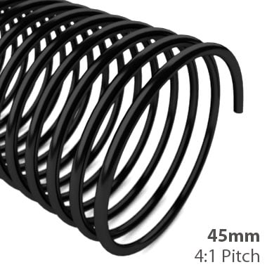45mm 4:1 Pitch Plastic Spiral Binding Coil