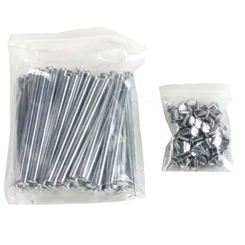4" Silver Aluminum Screw Posts - 100pk