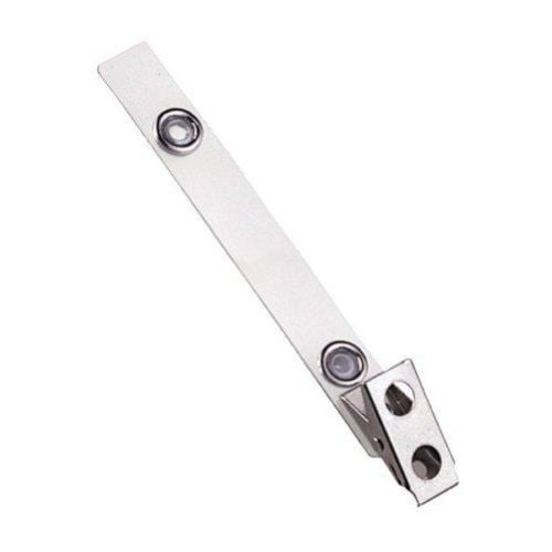 4" Mylar Straps with 2-Hole Smooth Clips - 100pk