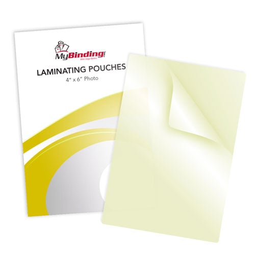 4" x 6" Photo Size Sticky Back Laminating Pouches - 100pk