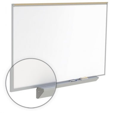 Centurion 4' x 8'  Premium Magnetic Porcelain Aluminum Frame Whiteboard with Maprail