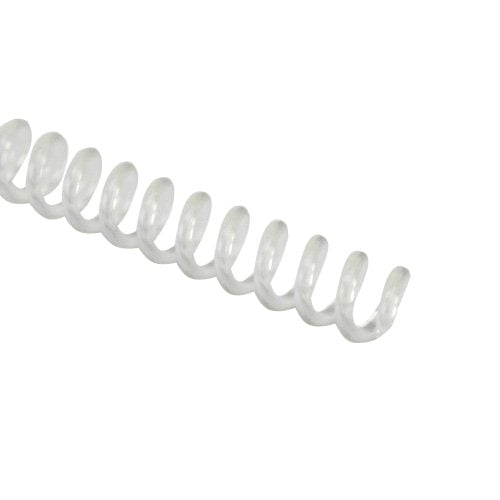 42mm Clear 4:1 Pitch Spiral Binding Coil - 100pk