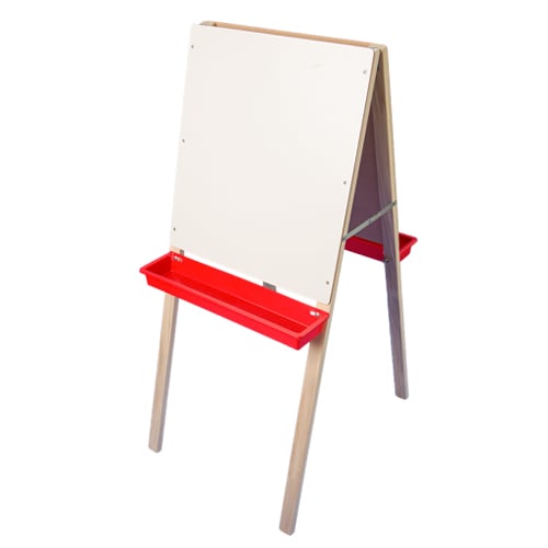 44" x 19" Dry-Erase/Chalkboard Child's Double Easel