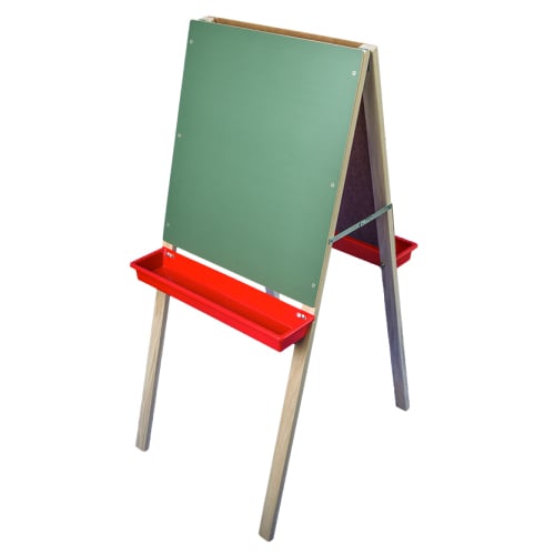44" x 19" Dry-Erase/Chalkboard Child's Double Easel