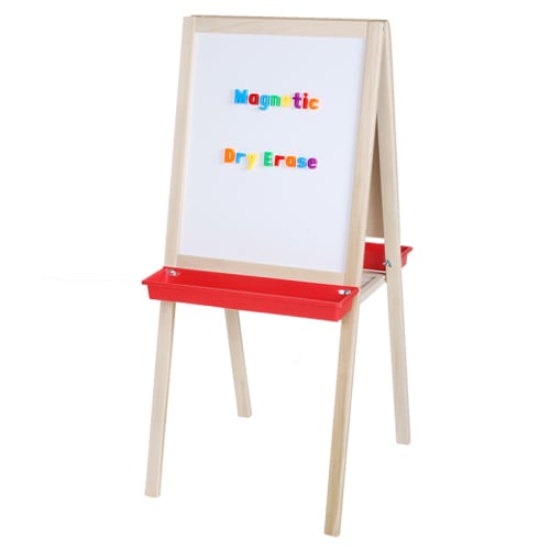 44" x 19" Magnetic Dry-Erase/Alphabetic Chalkboard Child's Easel