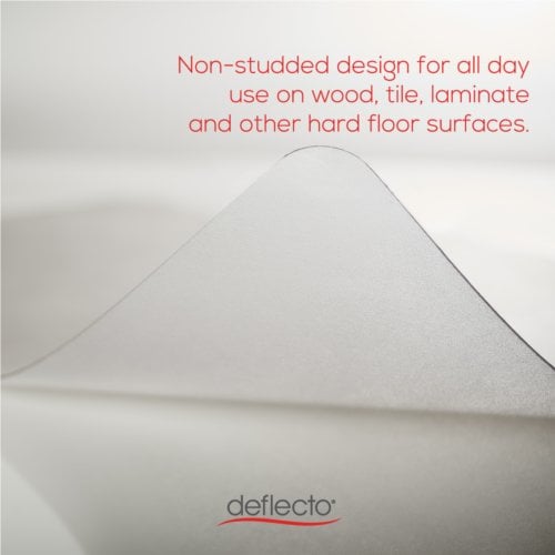 45" x 53" Deflecto® Antimicrobial EconoMat Chair Mat for Hard Floors Rectangle Shape with Straight Edges