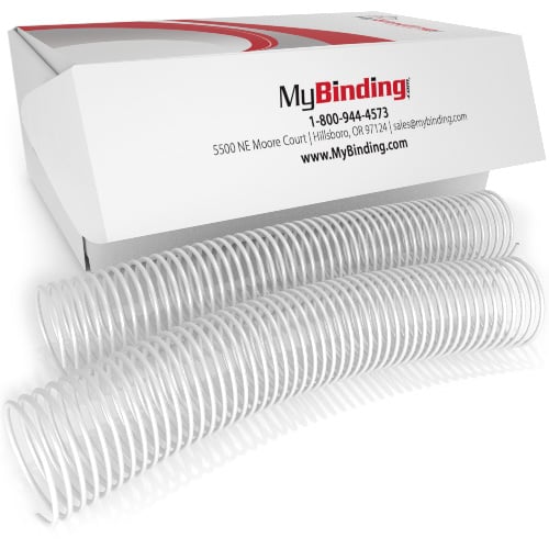 45mm White 4:1 Pitch Spiral Binding Coil - 100pk
