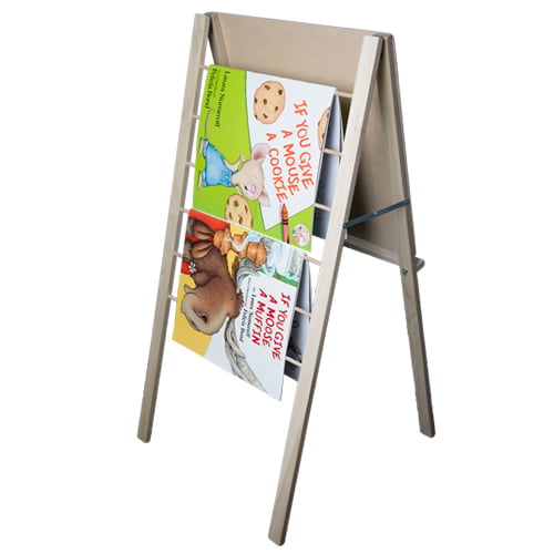 48" x 24" Big Book Display Easel with 24" x 24" Dry-Erase Surface