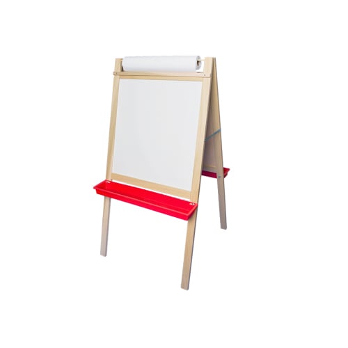 48" x 24" Deluxe Magnetic Dry-Erase/Chalkboard Easel with Paper Roll