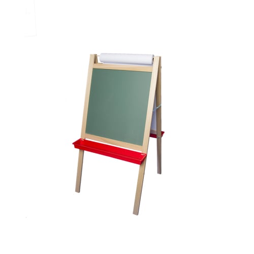 48" x 24" Deluxe Magnetic Dry-Erase/Chalkboard Easel with Paper Roll