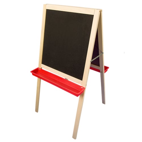 48" x 24" Magnetic Dry-Erase/Black Flannel Easel