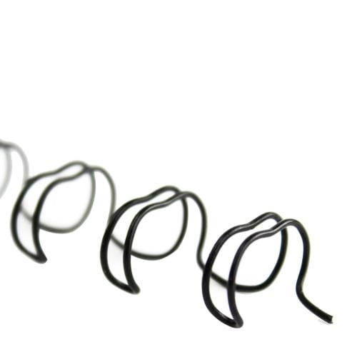 Black 5/16" 2:1 Pitch Twin Loop Wire - 100pk