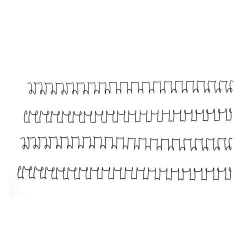 5/16" Black Spiral-O 19 Loop Wire Binding Combs - 100pk