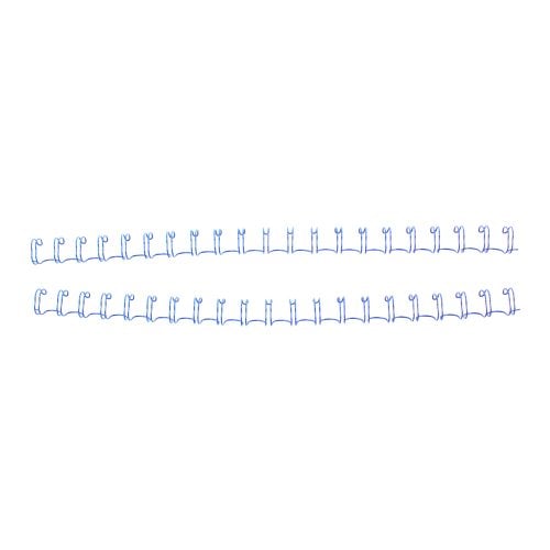 Blue 5/16" 2:1 Pitch Twin Loop Wire - 100pk