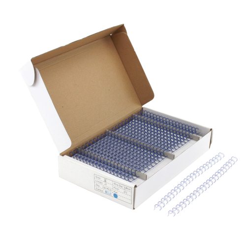 Blue 5/16" 2:1 Pitch Twin Loop Wire - 100pk