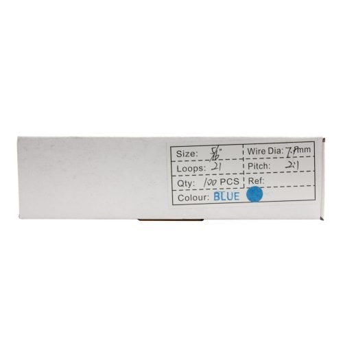 Blue 5/16" 2:1 Pitch Twin Loop Wire - 100pk
