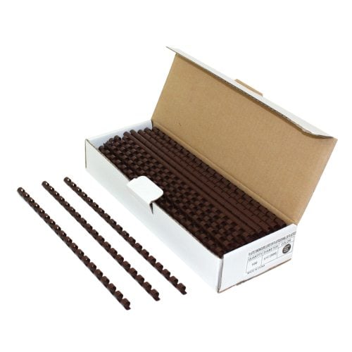 5/16" Brown Plastic Binding Combs - 100pk