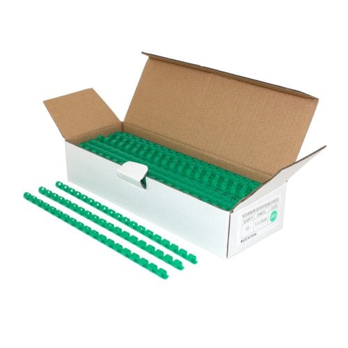 5/16" Green Plastic Binding Combs (100pk) - Clearance Sale