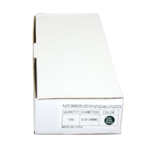5/16" Hunter Green Plastic Binding Combs - 100pk