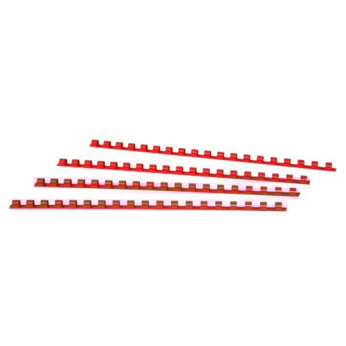 5/16" Red Plastic Binding Combs - 100pk