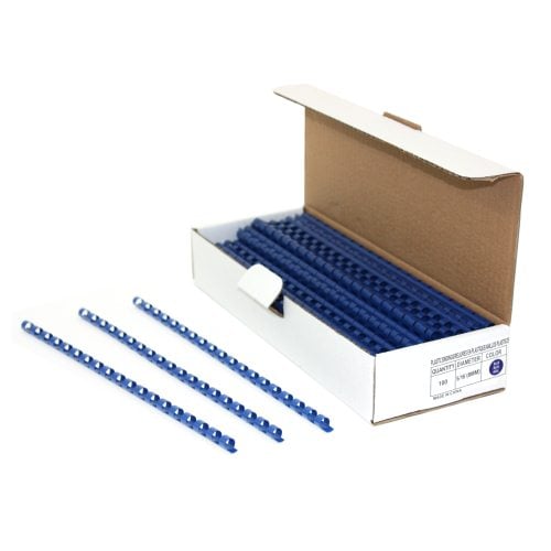 5/16" Royal Blue Plastic Binding Combs - 100pk