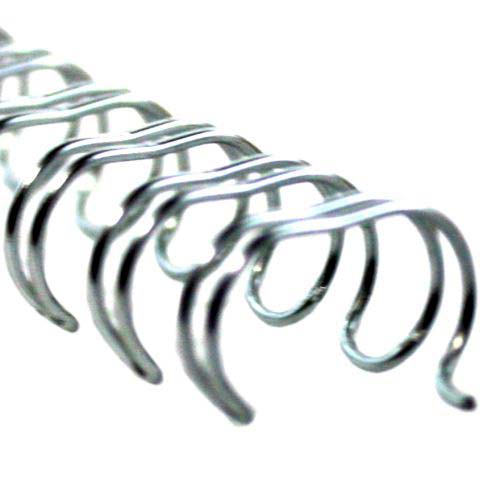 5/16" Silver Spiral-O 19 Loop Wire Binding Combs - 100pk