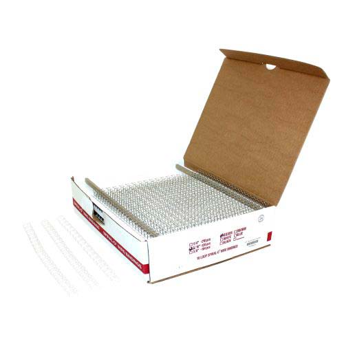5/16" Silver Spiral-O 19 Loop Wire Binding Combs - 100pk