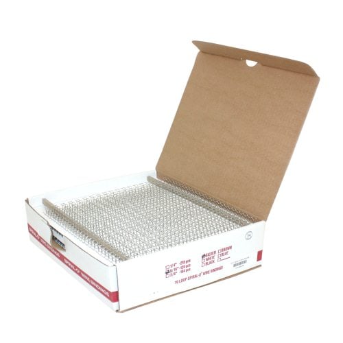 5/16" Silver Spiral-O 19 Loop Wire Binding Combs - 100pk