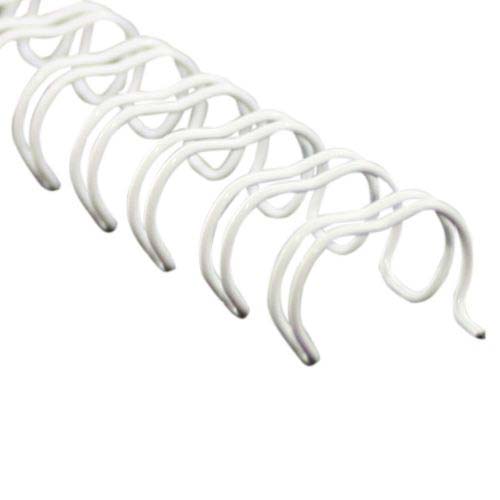 5/16" White Spiral-O 19 Loop Wire Binding Combs - 100pk