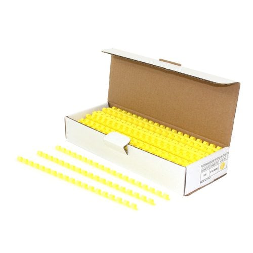 5/16" Yellow Plastic Binding Combs - 100pk