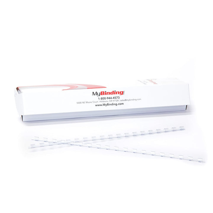 5/16" Clear Plastic Binding Combs - 100pk