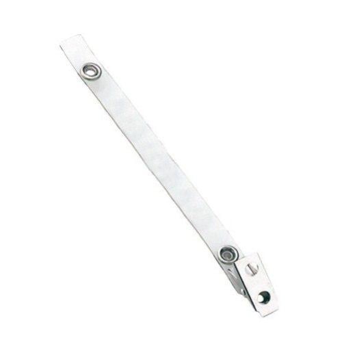 5-3/4" Clear Vinyl Straps with 2-Hole Clips - 100pk