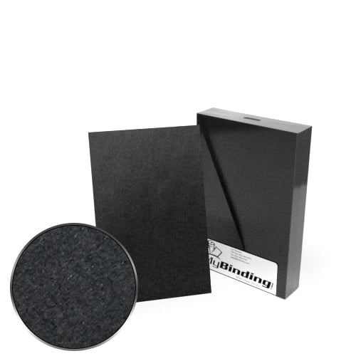 5.5" x 8.5" Half Size 100pt Black Chipboard Covers - 25pk