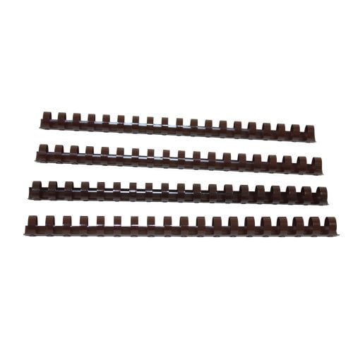 5/8" Brown Plastic Binding Combs - 100pk