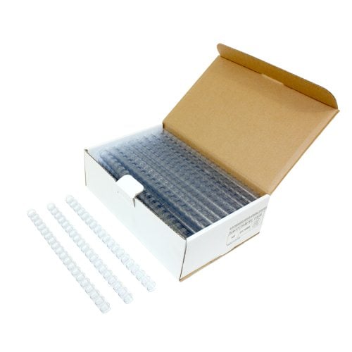 5/8" Clear Plastic Binding Combs - 100pk