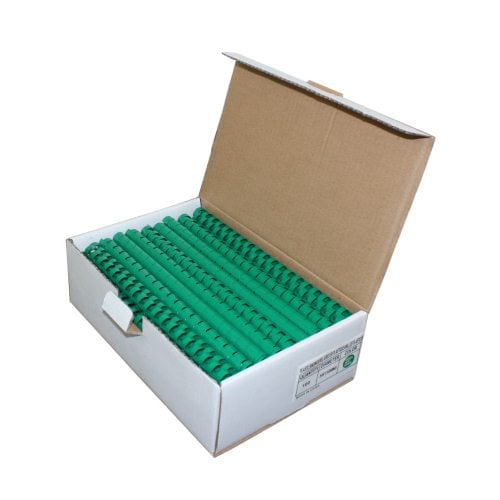 5/8" Green Plastic Binding Combs - 100pk