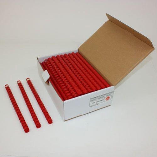 5/8" Red Plastic Binding Combs - 100pk