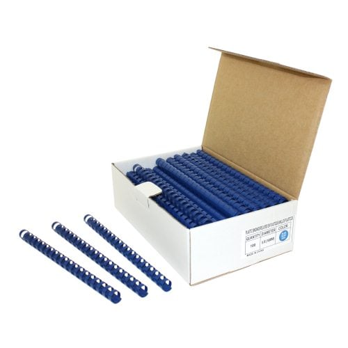 5/8" Royal Blue Plastic Binding Combs - 100pk
